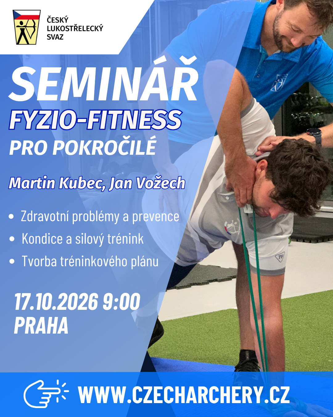 Workshop Fyzio fitness pro lukostřelce v praxi (pro pokročilé)